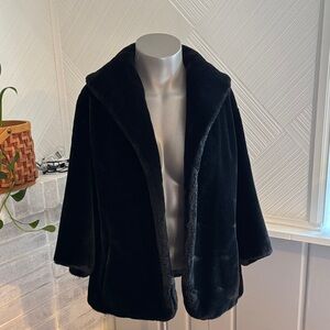 Vintage Faux Fur Dress Coat